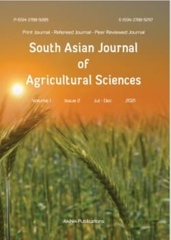 South Asian Journal of Agricultural Sciences