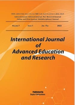 International Journal of Advanced Education and Research
