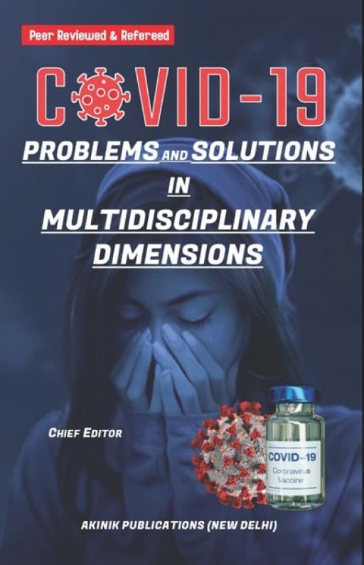 Coverpage of COVID-19: Problems and Solutions in Multidisciplinary Dimensions, coronavirus edited book