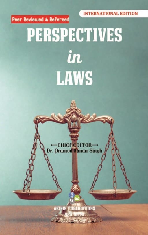 Coverpage of Perspectives in Laws, law edited book