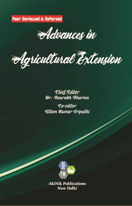 Coverpage of Advances in Agricultural Extension, agricultural extension edited book