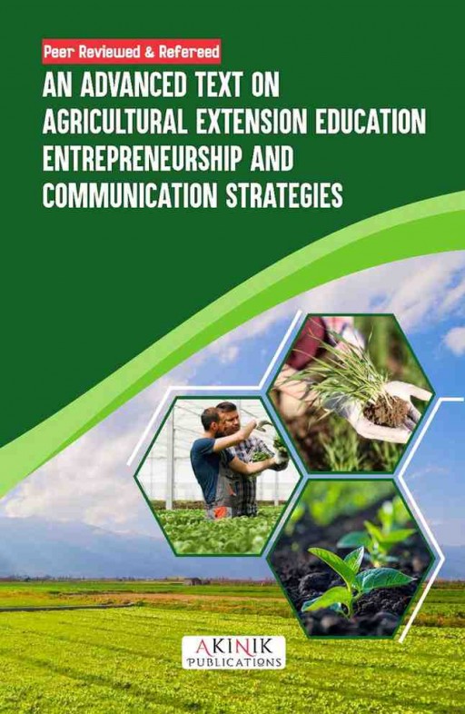 Cover page of An Advanced Text on Agricultural Extension Education, Entrepreneurship and Communication Strategies, edited book on agricultural extension
