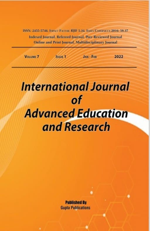 International Journal of Advanced Education and Research