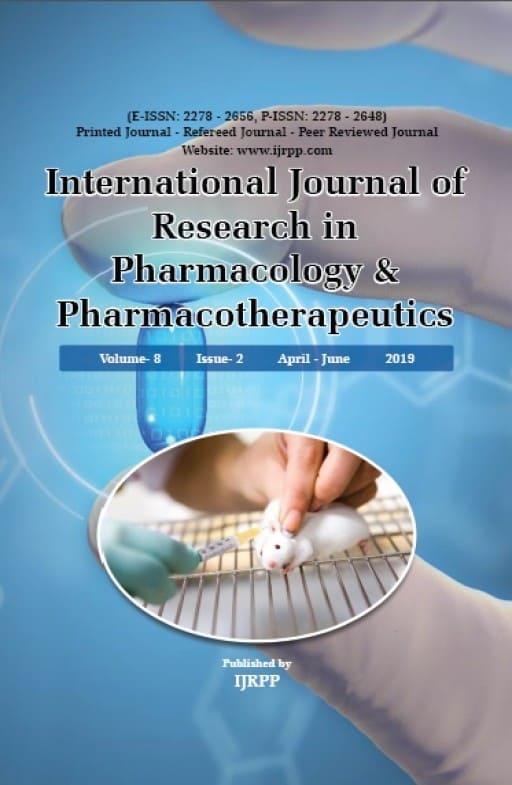 International Journal of Research in Pharmacology & Pharmacotherapeutics