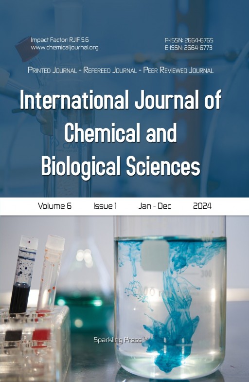 International Journal of Chemical and Biological Sciences International Journal of Chemical and Biological Sciences