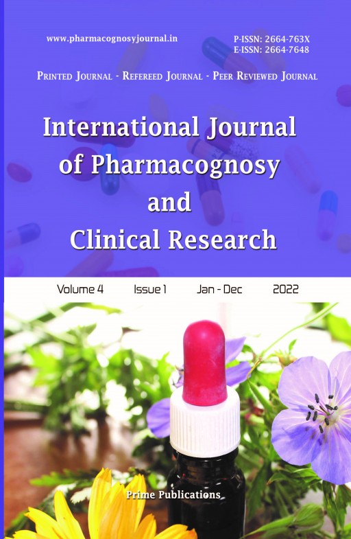 International Journal of Pharmacognosy and Clinical Research