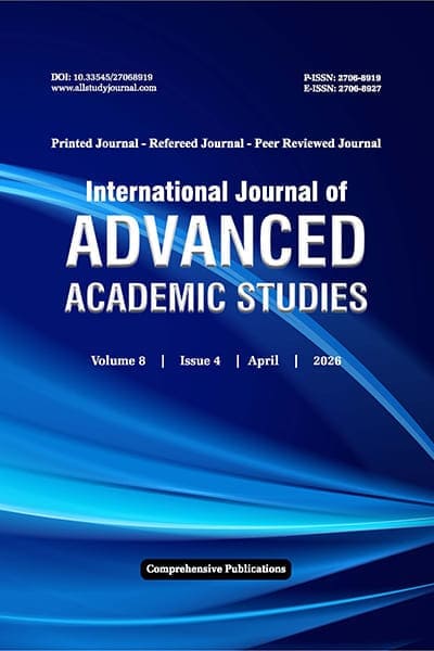 International Journal of Advanced Academic Studies — Journal Cover