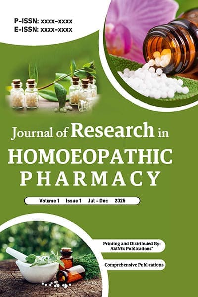 Journal of Research in Homoeopathic Pharmacy — Journal Cover
