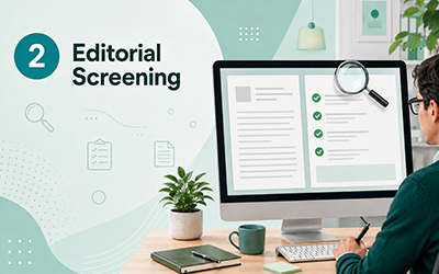 Step 2 &ndash; Editorial Screening in the AkiNik journal publication process