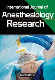 International Journal of Anaesthesiology Research Subscription